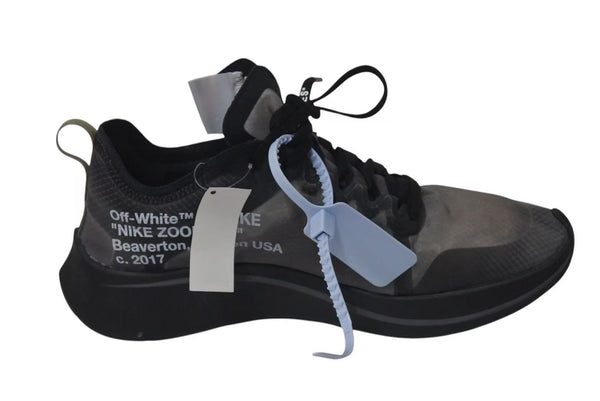 NIKE x OFF-WHITE Nike x Off-White ZOOM FLY SNEAKER Zoom Fly Sneakers Black AJ4588-001 Good Condition Used 4c074588