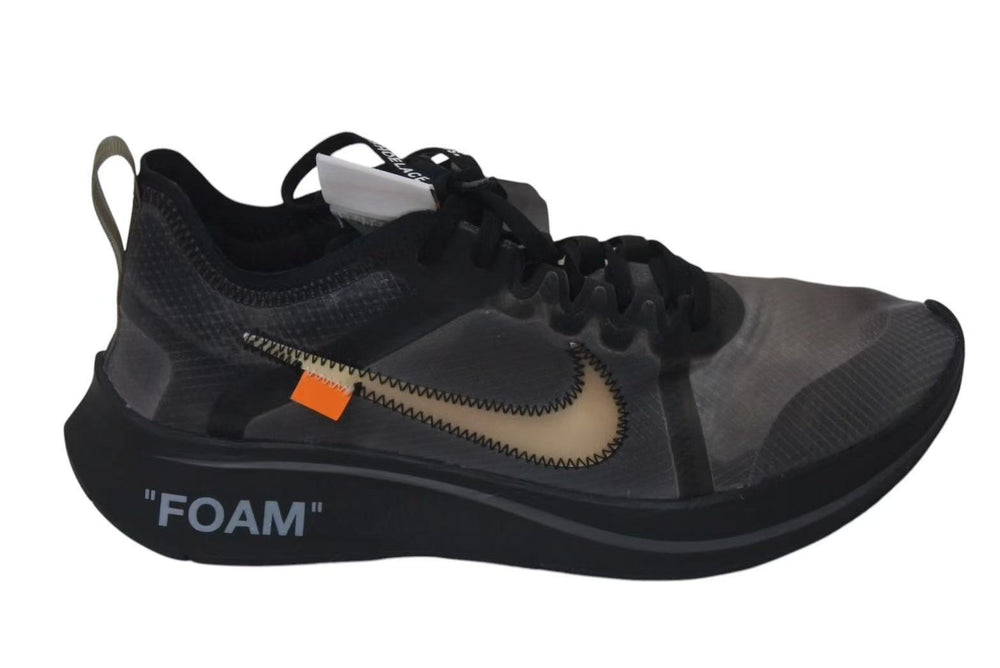 NIKE x OFF-WHITE Nike x Off-White ZOOM FLY SNEAKER Zoom Fly Sneakers Black AJ4588-001 Good Condition Used 4c074588