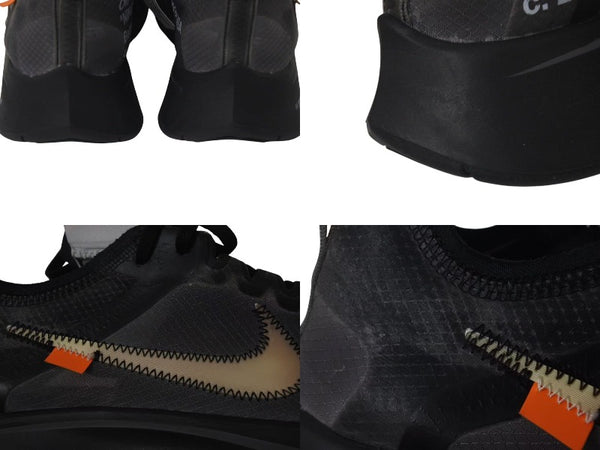 NIKE x OFF-WHITE Nike x Off-White ZOOM FLY SNEAKER Zoom Fly Sneakers Black AJ4588-001 Good Condition Used 4c074588