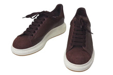 画像をギャラリービューアに読み込む, Alexander McQueen アレキサンダーマックイーン スニーカー 赤茶色 レザー サイズ 40 476217 美品 中古 4c074590