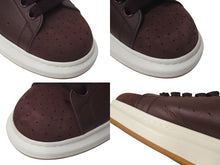 画像をギャラリービューアに読み込む, Alexander McQueen アレキサンダーマックイーン スニーカー 赤茶色 レザー サイズ 40 476217 美品 中古 4c074590