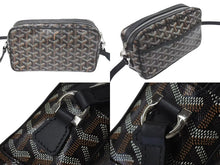 画像をギャラリービューアに読み込む, 極美品 GOYARD ゴヤール カップヴェールPMバッグ ショルダーバッグ CAPVE2PMLTY50CL50P ブラック PVC レザー 中古 4c074591