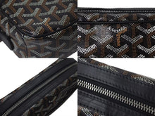画像をギャラリービューアに読み込む, 極美品 GOYARD ゴヤール カップヴェールPMバッグ ショルダーバッグ CAPVE2PMLTY50CL50P ブラック PVC レザー 中古 4c074591