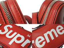 画像をギャラリービューアに読み込む, LOUIS VUITTON ルイヴィトン SUPREME シュプリーム ダヌーブPPM ショルダーバッグ M53434 レッド ホワイト 美品 中古 4c074597