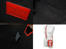 画像をギャラリービューアに読み込む, LOUIS VUITTON ルイヴィトン SUPREME シュプリーム ダヌーブPPM ショルダーバッグ M53434 レッド ホワイト 美品 中古 4c074597