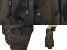 画像をギャラリービューアに読み込む, LOUIS VUITTON ルイヴィトン SUPREME 17AW LVジャガードデニム N-3B コート サイズ48 HDK90EDSQ サイズ48 美品 中古 4c074601