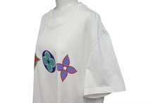 画像をギャラリービューアに読み込む, LOUIS VUITTON ルイヴィトン プリント ホワイト マルチカラー Tシャツ RM202M NPG HJY01W 良品 中古 4c074616