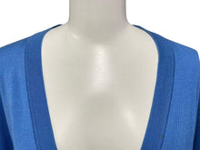 画像をギャラリービューアに読み込む, LOUIS VUITTON ルイヴィトン シルクカシミヤ混 コットンカーディガン ブルー サイズL RM171Q MM5 HAN49W 美品 中古 4c074617