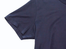 画像をギャラリービューアに読み込む, Berluti ベルルッティ 半袖Tシャツ 134178 サイズL カリグラフィーデザイン レザーポケット コットン ネイビー 美品 中古 4c074625