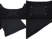 画像をギャラリービューアに読み込む, Maison Margiela メゾンマルジェラ 22SS オーバーサイズ カットオフ 半袖Ｔシャツ ブラック ファブリック S50GC0668 サイズM 美品 中古 4c074650