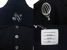 Load image into Gallery viewer, THOM BROWN トムブラウン Sky Icons Polo Shirt スカイアイコンポロシャツ ネイビー サイズ 3 MJP140E 美品 中古 4c074651