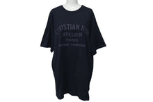 画像をギャラリービューアに読み込む, 極美品 CHRISTIAN DIOR クリスチャンディオール ATELIER アトリエ 半袖Tシャツ 043J615A0589 コットン ブラック サイズXL 中古 4c074653