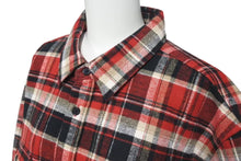 画像をギャラリービューアに読み込む, SAINT LAURENT サンローラン Red Check Button up レッド チェックシャツ サイズ L 535402 Y781T 美品 中古 4c074654