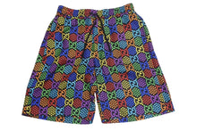 Load image into Gallery viewer, 極美品 GUCCI GGマルチカラー サイケデリック シルクショーツ ハーフパンツ モノグラム サイズ48 497251 ZADGM 中古 4c074670