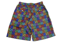 Load image into Gallery viewer, 極美品 GUCCI GGマルチカラー サイケデリック シルクショーツ ハーフパンツ モノグラム サイズ48 497251 ZADGM 中古 4c074670