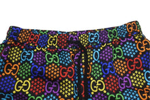 Load image into Gallery viewer, 極美品 GUCCI GGマルチカラー サイケデリック シルクショーツ ハーフパンツ モノグラム サイズ48 497251 ZADGM 中古 4c074670
