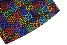 Load image into Gallery viewer, 極美品 GUCCI GGマルチカラー サイケデリック シルクショーツ ハーフパンツ モノグラム サイズ48 497251 ZADGM 中古 4c074670
