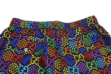 Load image into Gallery viewer, 極美品 GUCCI GGマルチカラー サイケデリック シルクショーツ ハーフパンツ モノグラム サイズ48 497251 ZADGM 中古 4c074670