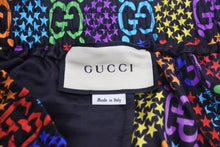 Load image into Gallery viewer, 極美品 GUCCI GGマルチカラー サイケデリック シルクショーツ ハーフパンツ モノグラム サイズ48 497251 ZADGM 中古 4c074670