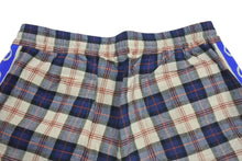 Load image into Gallery viewer, 極美品 GUCCI グッチ サイドライン チェックリネン コットンショーツ コットン 麻 リネン レッド ブルー ベージュ サイズ48 中古 4c074671