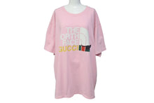 Load image into Gallery viewer, GUCCI グッチ THE NORTH FACE ザノースフェイス 半袖Tシャツ イタリア製 コットン ピンク サイズXL 美品 中古 4c074673