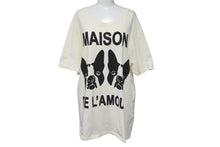 画像をギャラリービューアに読み込む, GUCCI グッチ MAISON DE L`AMOUR 犬 Tシャツ アイボリー サイズL コットン イタリア製 492347 X3P09 中古 4c074675