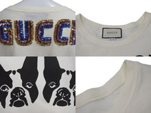 画像をギャラリービューアに読み込む, GUCCI グッチ MAISON DE L`AMOUR 犬 Tシャツ アイボリー サイズL コットン イタリア製 492347 X3P09 中古 4c074675