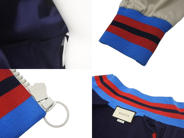 Very good condition GUCCI Track jacket GUCCIFY YOURSELF 502287 X9P63 Blue Red Navy Beige Size L Used 4c074676