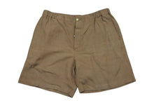 画像をギャラリービューアに読み込む, 極美品 GUCCI グッチ ハーフパンツ ショーツ 623078 Z403L レーヨン リネン イタリア製 ブラウン ゴールド金具 サイズ48 中古 4c074677