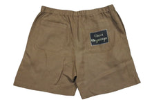 画像をギャラリービューアに読み込む, 極美品 GUCCI グッチ ハーフパンツ ショーツ 623078 Z403L レーヨン リネン イタリア製 ブラウン ゴールド金具 サイズ48 中古 4c074677