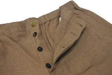 画像をギャラリービューアに読み込む, 極美品 GUCCI グッチ ハーフパンツ ショーツ 623078 Z403L レーヨン リネン イタリア製 ブラウン ゴールド金具 サイズ48 中古 4c074677