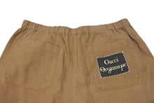 画像をギャラリービューアに読み込む, 極美品 GUCCI グッチ ハーフパンツ ショーツ 623078 Z403L レーヨン リネン イタリア製 ブラウン ゴールド金具 サイズ48 中古 4c074677