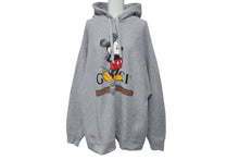 Load image into Gallery viewer, GUCCI グッチ DISNEYコラボ ミッキーロゴパーカー 601218 XJB68 イタリア製 コットン グレー サイズL 美品 中古 4c074684