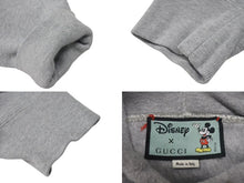 Load image into Gallery viewer, GUCCI グッチ DISNEYコラボ ミッキーロゴパーカー 601218 XJB68 イタリア製 コットン グレー サイズL 美品 中古 4c074684