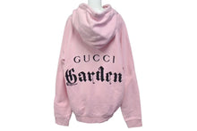 Load image into Gallery viewer, GUUCI グッチ Gucci Garden Pink Hoodie グッチガーデン ピンク パーカー 刺繍 サイズ L 美品 中古 4c074685