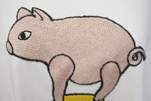 Load image into Gallery viewer, 極美品 GUCCI グッチ 21SS EQUILIBRIUM ピッグ プリント Tシャツ 半袖 刺繍 615044 XJCRI ホワイト サイズL 中古 4c074687