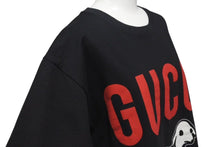 Load image into Gallery viewer, 極美品 GUCCI グッチ グッチラム オーバーサイズ 半袖Tシャツ 565806 XJBTV イタリア製 コットン ブラック レッド M 中古 4c074691
