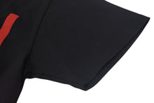 Load image into Gallery viewer, 極美品 GUCCI グッチ グッチラム オーバーサイズ 半袖Tシャツ 565806 XJBTV イタリア製 コットン ブラック レッド M 中古 4c074691
