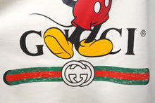 Load image into Gallery viewer, 極美品 GUCCI グッチ DISNEYコラボ ミッキーロゴ 半袖Tシャツ 565806 XJB66 コットン アイボリー サイズXL 中古 4c074692