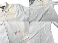 Load image into Gallery viewer, GUCCI グッチ 長袖 シャツ ブルー コットン オーダー イタリア製 イニシャル入り 良品 中古 4c074703