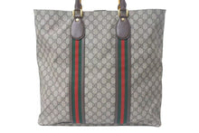 Load image into Gallery viewer, 極美品 GUCCI グッチ GGスプリーム トートバッグ ハンドバッグ 473870 レザー GGスプリーム ベージュ ブラウン 中古 4c074712