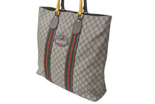 Load image into Gallery viewer, 極美品 GUCCI グッチ GGスプリーム トートバッグ ハンドバッグ 473870 レザー GGスプリーム ベージュ ブラウン 中古 4c074712