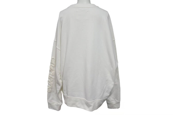 極美品 JIL SANDER ジルサンダー Zodiac Sweatshirt ゾディアック スウェットシャツ J21GU0004 サイズL カプリコーン ホワイト 中古 4c074731