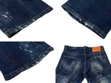 Load image into Gallery viewer, DSQUARED2 ディースクエアード ダメージデニムパンツ ジーンズ S71LB0266 S30342 ブルー サイズ48 美品 中古 4c074732