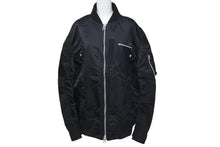 Load image into Gallery viewer, 極美品 sacai サカイ MA-1 ジャケット 21-02523M サイズ3 ブラック ナイロン 切り返しデザイン 21SS 中古 4c074758