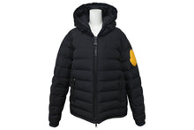 画像をギャラリービューアに読み込む, MONCLER x OFF WHITE モンクレール オフホワイト 17AW DINARD GIUBBOTTO ビッグラバー ロゴ ジップアップ ダウンジャケット 美品 中古 4c074766