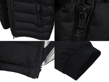 画像をギャラリービューアに読み込む, MONCLER x OFF WHITE モンクレール オフホワイト 17AW DINARD GIUBBOTTO ビッグラバー ロゴ ジップアップ ダウンジャケット 美品 中古 4c074766