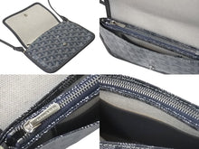 Load image into Gallery viewer, 新品同様 GOYARD ゴヤール プリュメ ショルダーバッグ レザー PVC グレーシルバー金具中古 4c074786