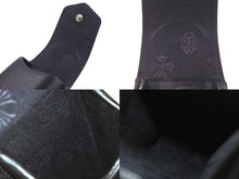 画像をギャラリービューアに読み込む, CHROME HEARTS クロムハーツ レザーアイウェアケース 眼鏡ケース ブラック レザー シルバー925 美品 中古 4c074795