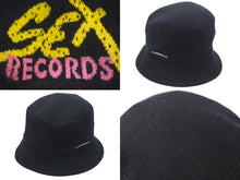 画像をギャラリービューアに読み込む, CHROME HEARTS クロムハーツ マッティボーイ SEX records バケットハット ブラック シルバー金具 美品 中古 4c074798